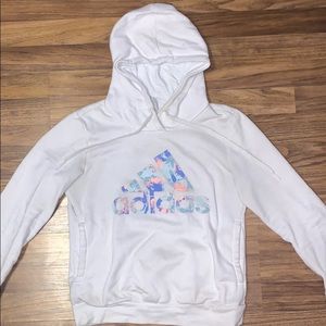 White Adidas Hoodie